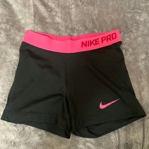 Nike pro spandex shorts